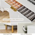 thumbnail image 5 of Historyli 6 Drawer Dresser,Wood Chest of Drawers Organizer Storage with Gold Handle,Large Storage Cabinet,Modern Design Dresser for Bedroom,Closet,White, 5 of 7
