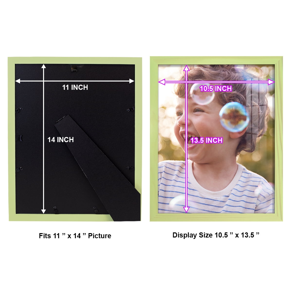 11x14 Wood Grain Picture Frame - Mint