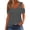 Tops for Women Plus Size-Gray, variant on Homenesgenics Tops for Women Plus Size,Tunic Tops for Women,Crop Tops for Women Women Summer Sexy T- Shirt Cold Shoulder Pullover Blouse-Neck Short Sleeve Solid Gray S