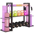 thumbnail image 1 of Soporte para mancuernas SEEAHEAD de 3 niveles, ajustable, de metal pesado, 1 of 7