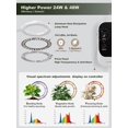 thumbnail image 3 of Luz de cultivo GLOWRIUM 48W de doble cabezal ajustable hasta 180 cm, 3 of 7