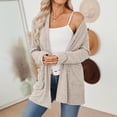 thumbnail image 5 of SUNBS Long Sleeve Cardigan Sweaters for Women Lightweight Open Front Tops Casual Loose Blouses with Pockets, 5 of 8
