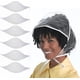 thumbnail image 1 of Gorro de lluvia NQ en paquete de 6 gorro de lluvia de plástico para El cuidado del cabello circunferencia de la cabeza ajustable reutilizable blanco, 1 of 5