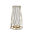 thumbnail image 2 of Votnto Gold Iron Hydroponic Vase with Glass Tube, Modern Wire Frame Flower Vase for Living Room Desktop Home Decor, Table Centerpiece, 2 of 6