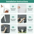 thumbnail image 2 of Lapalife Blackout Door Curtain, Thermal Insulated French Door Curtains for Privacy, Tie up Shades Tricia Door Blind, 1 Panel, 26"x 66", Grey, 2 of 8