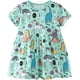 thumbnail image 3 of Vestidos para niñas pequeñas, tutú floral de unicornio, tul, vestido informal de verano, vestido de algodón de manga corta con dibujos animados, 3 of 5