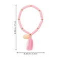 thumbnail image 2 of 1 pulsera que combina con todo, joyería de arcilla polimérica, pulsera con flecos de concha para mujer, 2 of 8