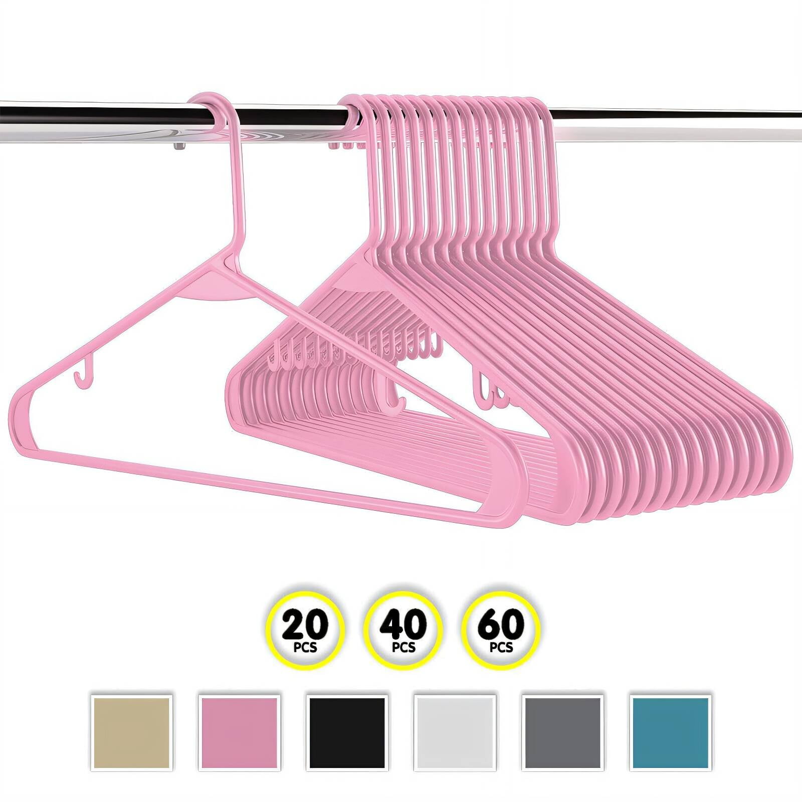 CCOCC 25 Pcs Plastic Hangers 100% New Pp Material for Superior Strength and Durability Hangers,Size3