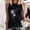 Black, variant on Babysbule Womens Summer Tops Women Dandelions Print Tank Fit O-Neck Sleeveless Block Shirts Tunic Tee Tops