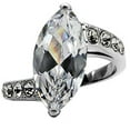 thumbnail image 3 of High polished (no plating) Stainless Steel Ring with AAA Grade CZ in Clear for Women Style TK008, 3 of 5