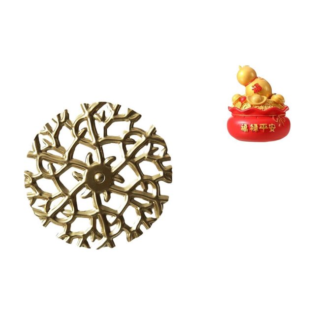Escultura Rústica De Metal Para Pared Con Placa De Hierro Forjado Y Colgantes 3D. Figura Decorativa De Bolsa De Dinero, Cuenco Del Tesoro, Cornucopia, Para Oficina, Sala De Estar, Dormitorio,