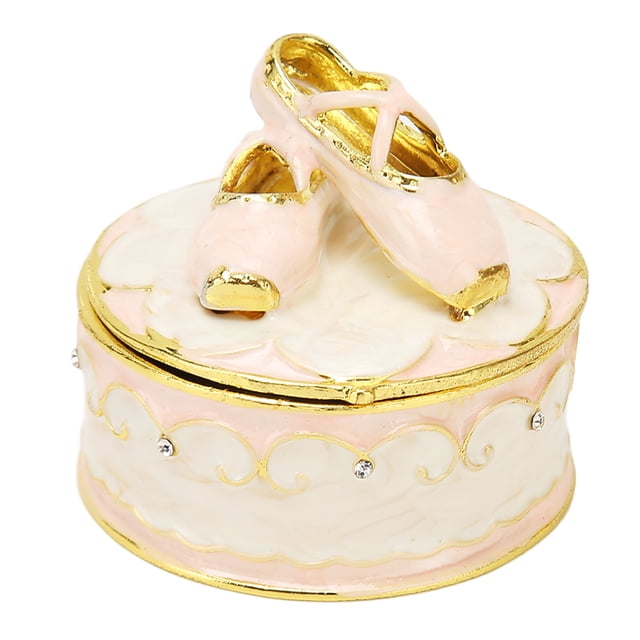 Joyero con forma de bailarina, joyero compacto y decorativo, joyero para anillos.
