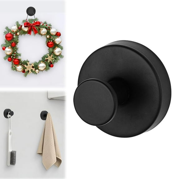 Suction Cup Hooks for Wreaths on Glass,2026 Wreath Hangers for Front Door,No Drill Suction Cup Hooks,Metal Towel Hooks for Window Bathroom Mirrors,Christmas Decorations Outdoor