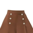 thumbnail image 3 of Women Cropped Culottes Loose Five Points Culottes for Travel Shopping Street Caramel 2XL, 3 of 8