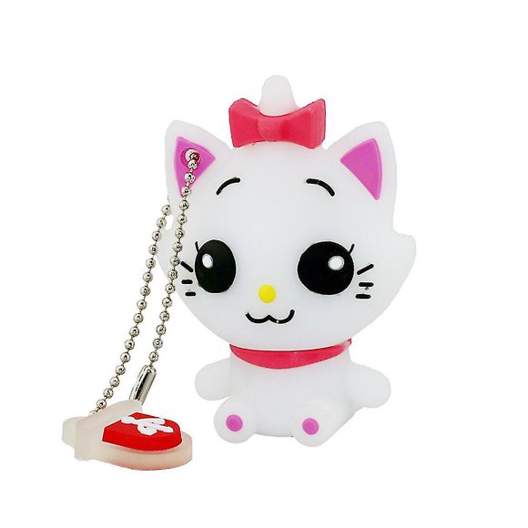 Pxcl Usb Flash Drive, Upgrade Waterproof Usb2.0 Flash Drive, 32gb Usb Flash Drives Cute 3d Cartoon High Speed Data Storage Memory Stickwhite, One