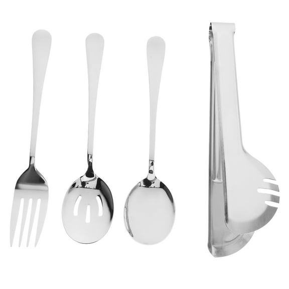 HEMOTON  Stainless Steel Fork Utensils Buffet Baby Travel Work Silver