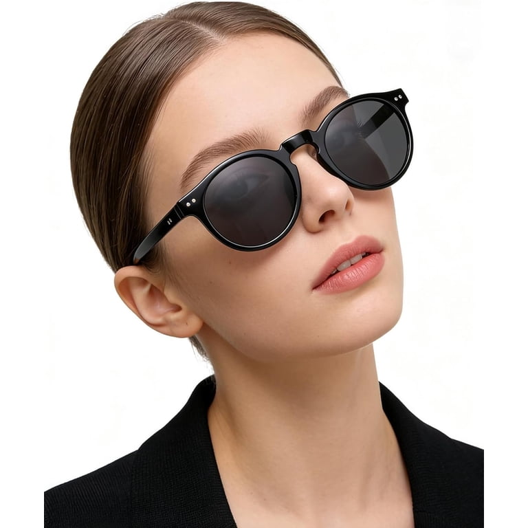 Fashion Polarized Round Sunglasses for Men Women Retro  display picture 1
