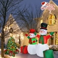 thumbnail image 3 of Gymax 6ft Inflatable Christmas Snowmen Indoor Outdoor Blow Up Decor w/ LED Lights, 3 of 7