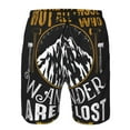 thumbnail image 3 of Salouo Not All Those Who Wander Are Lost 1 Pattern Swim Trunks for Men,Men's Hawaiian Bathing Suit Swimsuits Quick Dry Swimming Board Shorts Beach Shorts with Pockets-Small, 3 of 6