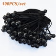 thumbnail image 2 of Ball Bungees Cord Tarp Party Tent Tie Downs Bungee Canopy Gazebo Straps -9"-Black(100PCS), 2 of 5