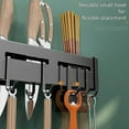 thumbnail image 4 of Kitchen Storage Shelf Knife Holder Cooking Utensils Racks With 8 Sliding Hooks Wall-mounted Knife Organizer Storage Rack, 4 of 5