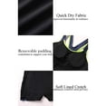 thumbnail image 6 of Beautyin Women One Piece Swimsuits Boyleg Sports Training Modest Swimwear Splice Color Bathing Suits XS-2XL, 6 of 7