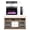 Powder Coated + Electric + no + Antique Black + Vent Free + Insert + Tempered Glass + Sheet Metal + Plastic, variant on 23 inch Electric Fireplace Insert with Remote, Ultra Thin Heater, Antique Black, 1400W Supplemental Heat for 400 sq ft