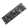 thumbnail image 4 of Adaptador de tarjeta Riser M.2 SSD a SATA Ehuebsd, Compatibilidad almacenamiento dual, 4 of 9
