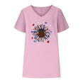 thumbnail image 4 of Birdeem T-Shirts à Col en V pour Femmes Mode Confortable Blouses Féminines Hauts, 4 of 6