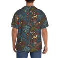 thumbnail image 3 of Gukieu Deers In The Forest 1 Print Men's Short-sleeved Shirts, Button-down Pocket Shirts, T-shirts, Beach Vacation Travel Summer Clothing-Medium, 3 of 5