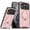 Pink, variant on Allytechgroup iPhone 17 Pro Case Mangetic, Military Grade Protection Cover Compatible with Magsafe & Car Mount Ring Kickstand Bumper Rugged Phone Case for Apple iPhone 17 Pro, Blue