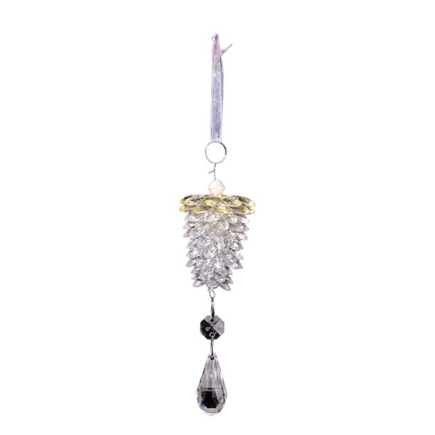Decoraciones de Árbol de Navidad Decoración de Navidad Colgante de Cono de Pino Acrílico, Colgante de Cono de Pino Realista, Colgante de Árbol Pequeño Transparente