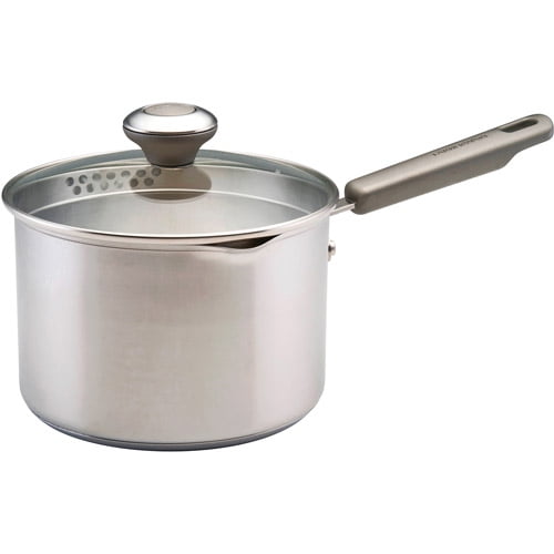 Farberware 18/10 Stainless Steel 3Quart Saucepan wStraining Lid