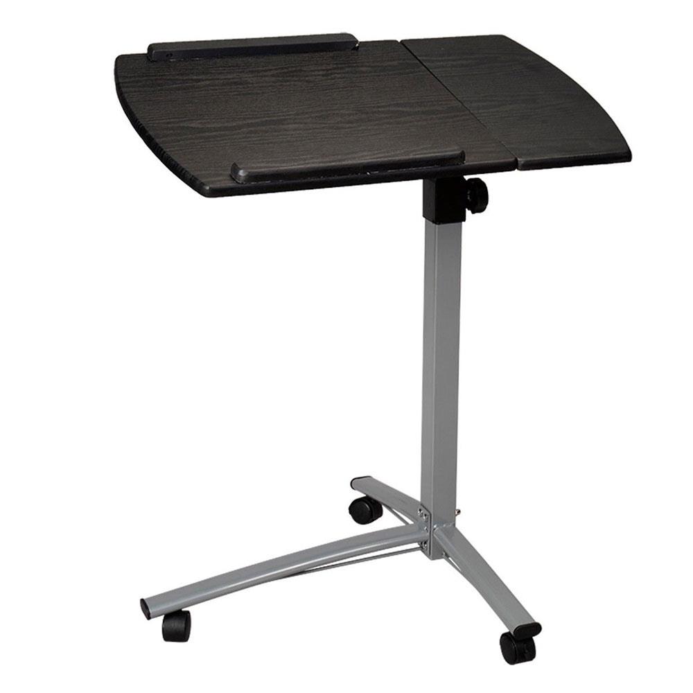 Zimtown Laptop Rolling Desk Adjustable Tilt Stand Portable Caster Cart Bed Side Table - image 4 of 5