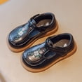 thumbnail image 2 of Mepaouo Toddler Little Girl Mary Jane Dress Shoes Ballet Flats Party School Princess Flower Shoes Black, 2 of 7