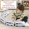 thumbnail image 2 of Electric High Speed Railway Toy - Simulation DesignToy, Subway Locomotive Model Educational Toys with Lights and Sounds, Freely Assembled, Smart Avoidance, 2 of 16