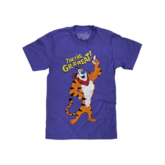 Tee Luv Frosted Flakes Cereal Tony The Tiger Cartoon T-Shirt (Men's) (L)