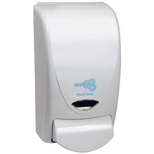 APPEAL HAND SOAP DISPENSER, WHITE, 1000ML, per 6 Each