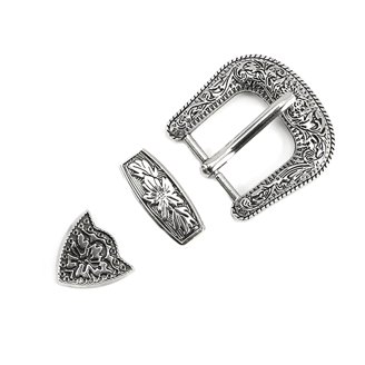 Women\'s Silver K Cowgirl Initial Large Letter Zinc Alloy Imported Belt Buckles Initial Letter  main image 4