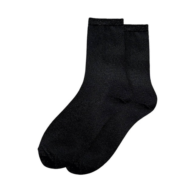 QHFBli Chaussettes à Paillettes Fantaisie pour Femmes, Cheville, Décontractées, Rétro Éclatantes, Chaussettes Épaisses