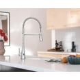 thumbnail image 4 of Moen S5235EWC Sinema Chrome Single-Handle Touchless High Arc Pulldown Kitchen Faucet, Spring Kitchen Sink Faucet with Pulldown Sprayer Head and Wave Motion Sensor, 4 of 6