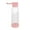 Pink, variant on Clear Water Bottle 12oz / 350ml Wide Mouth Glass Bottles with Strap, Lids for Juicing, Smoothies, Infused Water, Beverage Storage, Blue