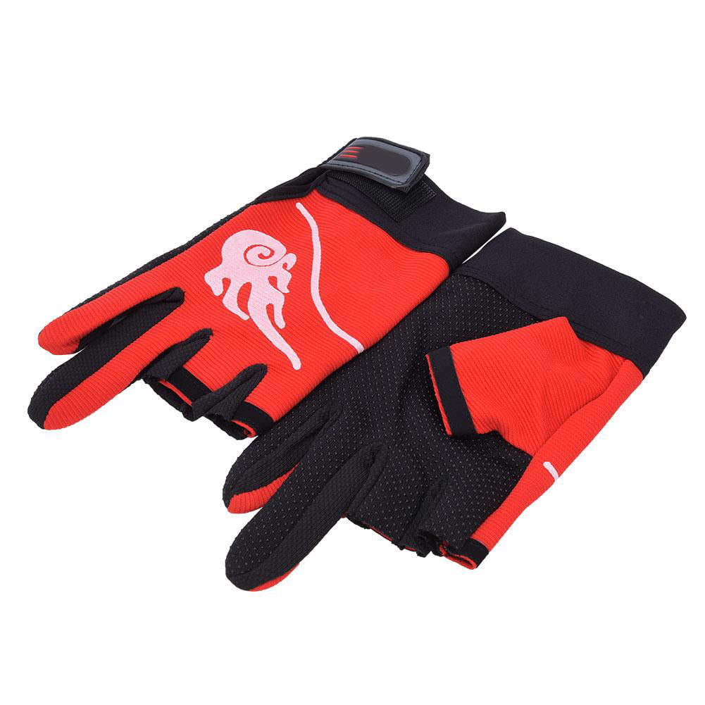 Neoprene Breathable Non-slip 3 Fingerless Gloves Sports Fishing Protective Glove 