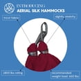thumbnail image 3 of Hamaca y Columpio de Tela Aérea para Yoga en Casa, Ejercicios de Inversión, Kit Inicial para Todos los Niveles - Duradera con Correas de Extensión, Mosquetones y Guía de Posturas, 3 of 7