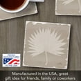 thumbnail image 5 of Absorbent Stone Tumbled Tile Coasters, Fan Palm I, Set of 4, 5 of 7