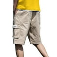 thumbnail image 3 of BLCHUNen Mens Athletic Shorts Elastic Waist Drawstring Hiking Camping Sweatpants with Pockets, 3 of 8