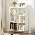thumbnail image 2 of 31 Inch 3-Tier White Bookcase, 7 Cube Bookshelf with Storage, Wooden Open Book Shelfs with Legs Bookcases Fit for Living Room, Bedroom, Office, 2 of 8