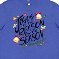 thumbnail image 4 of Inktastic Jesus is the Reason for the Season Christmas Bells and Stars Youth T-Shirt, 4 of 5