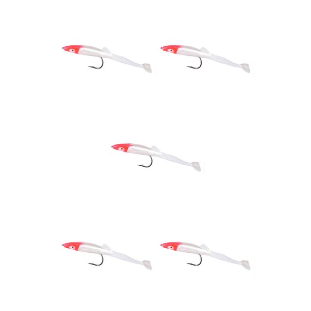 Decodeary 6pcs Fishing Lures Exquisite Angling Fittings Professional Simulation Bait Hook Tools Tackle Accessory Fish Lure Red head 5Set