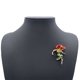 thumbnail image 5 of Minnieouse Broche de flor rosa para mujer, pasador de pecho estético Retro para fiesta, joyería artística para boda, vacaciones, accesorios de disfraz Accesorios de disfraces Minnieouse AP010763-00, 5 of 6